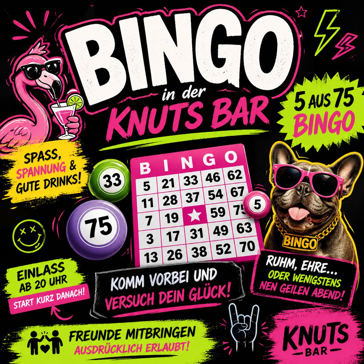 Bingo oder Stadt Land Vollpfosten